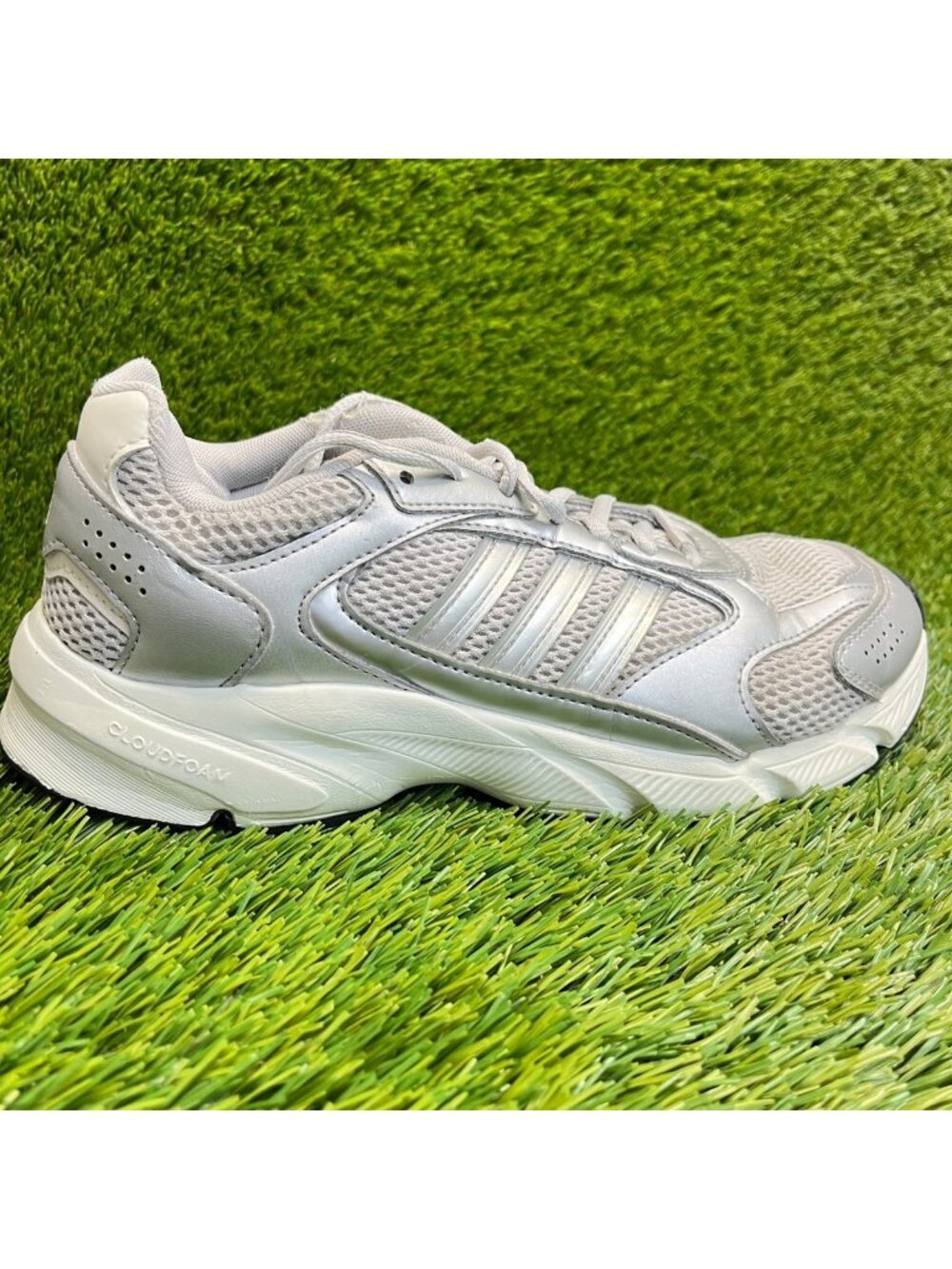 Adidas Crazychaos 2000 Womens Size 8.5 Silver Athletic Running Shoes Sneakers